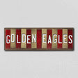 Golden Eagles Team Colors College Fun Strips Novelty Wood Sign WS-894