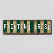 Fighting Irish Team Colors College Fun Strips Novelty Wood Sign WS-896