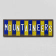 Mountaineers Team Colors College Fun Strips Novelty Wood Sign WS-900