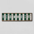 Rainbow Warriors Team Colors College Fun Strips Novelty Wood Sign WS-904