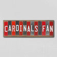 Cardinals Fan KY Team Colors College Fun Strips Novelty Wood Sign WS-913