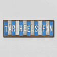 Tar Heels Fan Team Colors College Fun Strips Novelty Wood Sign WS-925