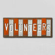 Volunteers Team Colors College Fun Strips Novelty Wood Sign WS-930