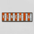 Volunteers Fan Team Colors College Fun Strips Novelty Wood Sign WS-931