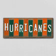 Hurricanes Team Colors College Fun Strips Novelty Wood Sign WS-932