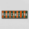 Hurricanes Fan Team Colors College Fun Strips Novelty Wood Sign WS-933