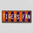 Tigers Fan SC Team Colors College Fun Strips Novelty Wood Sign WS-941