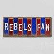 Rebels Fan Team Colors College Fun Strips Novelty Wood Sign WS-949