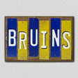 Bruins Team Colors College Fun Strips Novelty Wood Sign WS-950