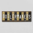 Boilermakers Team Colors College Fun Strips Novelty Wood Sign WS-954