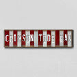 Crimson Tide Fan Team Colors College Fun Strips Novelty Wood Sign WS-959