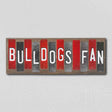 Bulldogs Fan GA Team Colors College Fun Strips Novelty Wood Sign WS-961