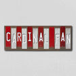 Cardinal Fan CA Team Colors College Fun Strips Novelty Wood Sign WS-963