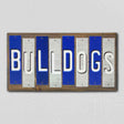 Bulldogs WA Team Colors College Fun Strips Novelty Wood Sign WS-964