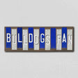 Bulldogs Fan WA Team Colors College Fun Strips Novelty Wood Sign WS-965