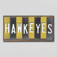 Hawkeyes Team Colors College Fun Strips Novelty Wood Sign WS-966