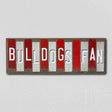 Bulldogs Fan MS Team Colors College Fun Strips Novelty Wood Sign WS-969