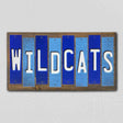 Wildcats PA Team Colors College Fun Strips Novelty Wood Sign WS-972