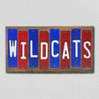 Wildcats AZ Team Colors College Fun Strips Novelty Wood Sign WS-974