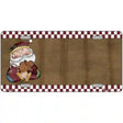 Santa Offset Metal Novelty License Plate 12" x 6" (LP)