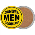 Danger Men Cooking Novelty Circle Coaster Set of 4