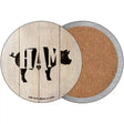 Pigs Make Ham Novelty Circle Coaster Set of 4