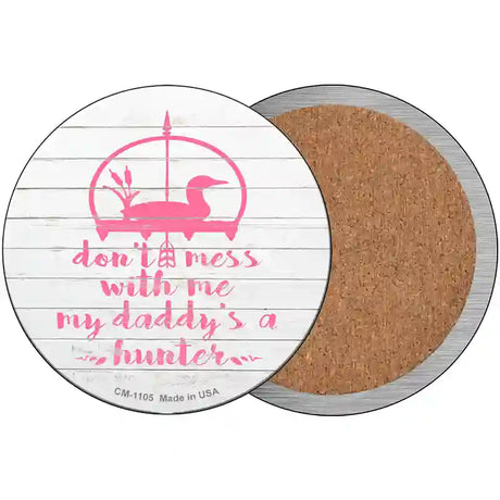 Daddys A Hunter Novelty Circle Coaster Set of 4