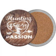 Hunting Passion Novelty Circle Coaster Set of 4