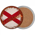 Alabama Rusty Stamped Novelty Circle Coaster Set of 4