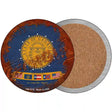 Georgia Rusty Stamped Novelty Circle Coaster Set of 4