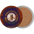 Kentucky Rusty Stamped Novelty Circle Coaster Set of 4