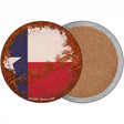 Texas Rusty Stamped Novelty Circle Coaster Set of 4