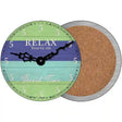 Youre On Beach Time Novelty Circle Coaster Set of 4