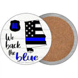 Alabama Back The Blue Novelty Circle Coaster Set of 4