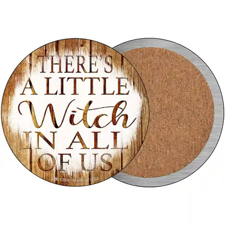 Witch In All Of Us Novelty Circle Coaster Set of 4