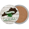 Lets Get High In Kentucky Novelty Circle Coaster Set of 4