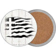 Christian Flag Novelty Circle Coaster Set of 4