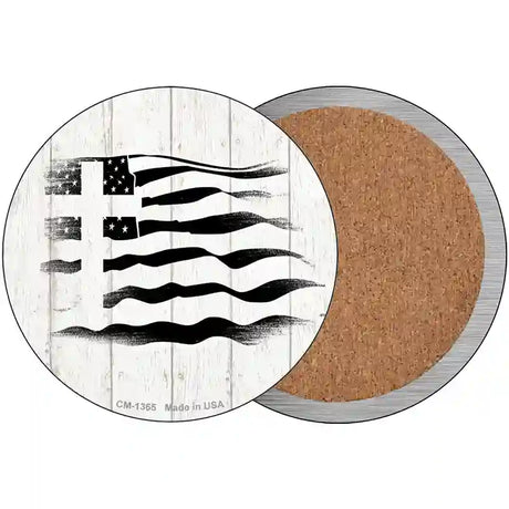 Christian Flag Novelty Circle Coaster Set of 4