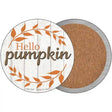 Hello Pumpkin Novelty Circle Coaster Set of 4