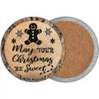 Christmas Be Sweet Novelty Circle Coaster Set of 4