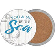 You and Me by the Sea Novelty Circle Coaster Set of 4