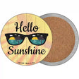 Hello Sunshine Novelty Circle Coaster Set of 4