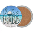 Lake Squad Novelty Circle Coaster Set of 4