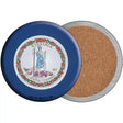 Virginia State Flag Novelty Circle Coaster Set of 4