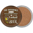 I Asked For A Beer Novelty Circle Coaster Set of 4