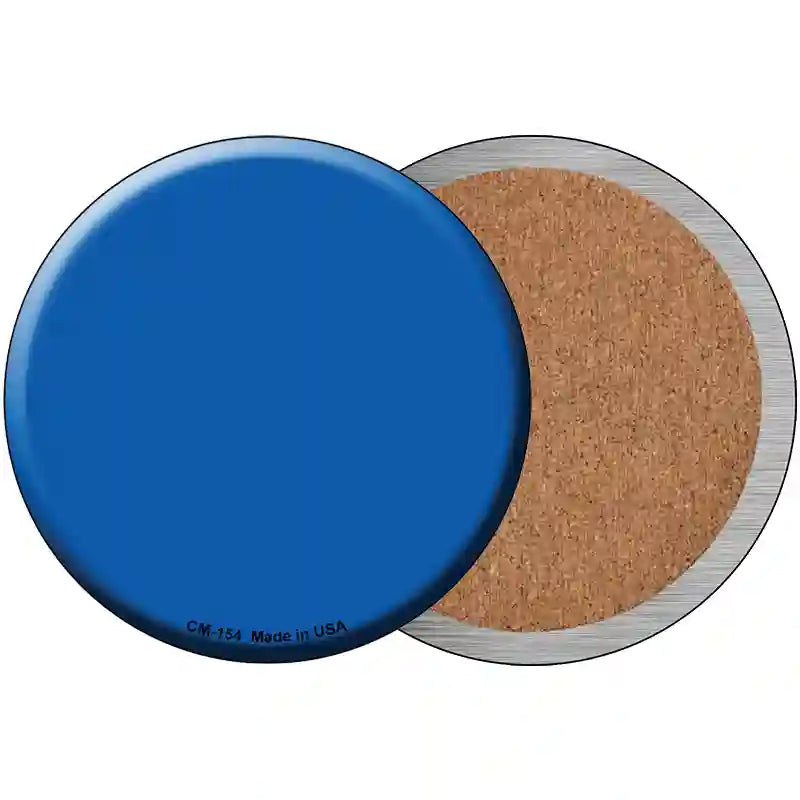 Blue Novelty Circle Coaster Set of 4