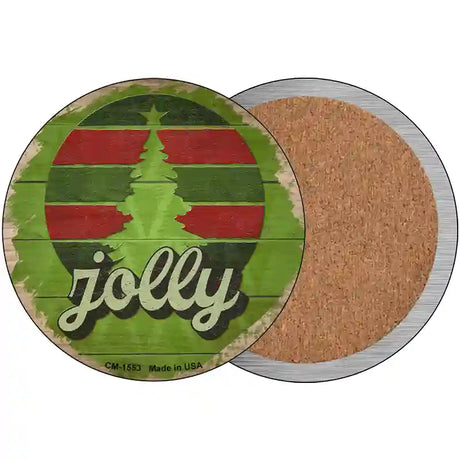 Jolly Green Novelty Circle Coaster Set of 4