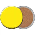 Yellow Novelty Circle Coaster Set of 4