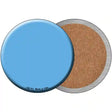 Light Blue Novelty Circle Coaster Set of 4