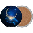 Moon In Hand Novelty Circle Coaster Set of 4